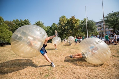 Bubble Football in Budapest