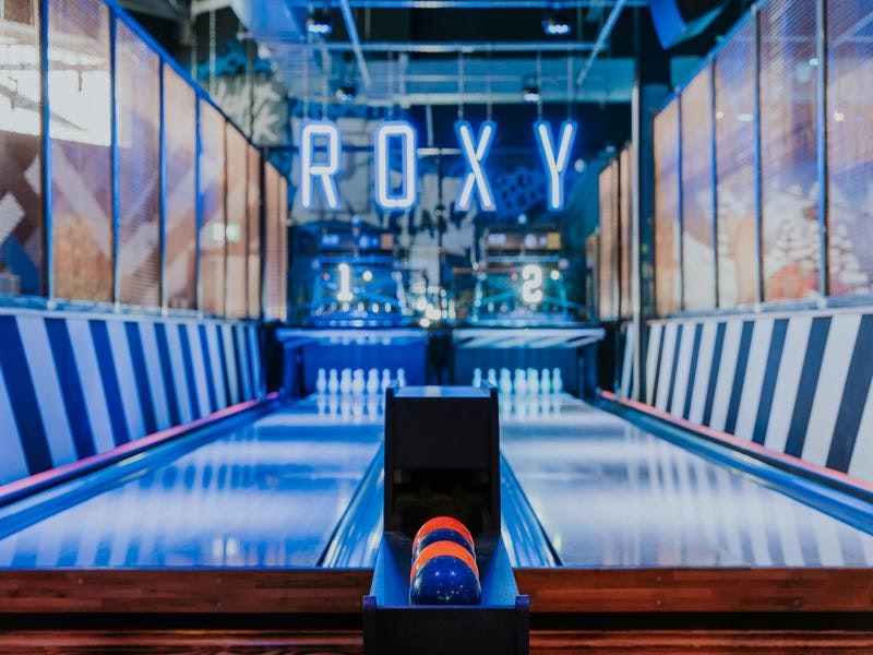 Bowling and Batting at Roxy Lanes