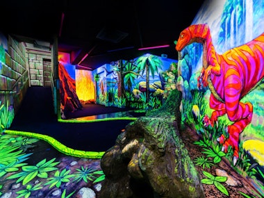 Blacklight Mini Golf & Pizza in Hamburg