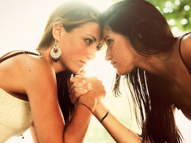 Mud wrestling in Madrid