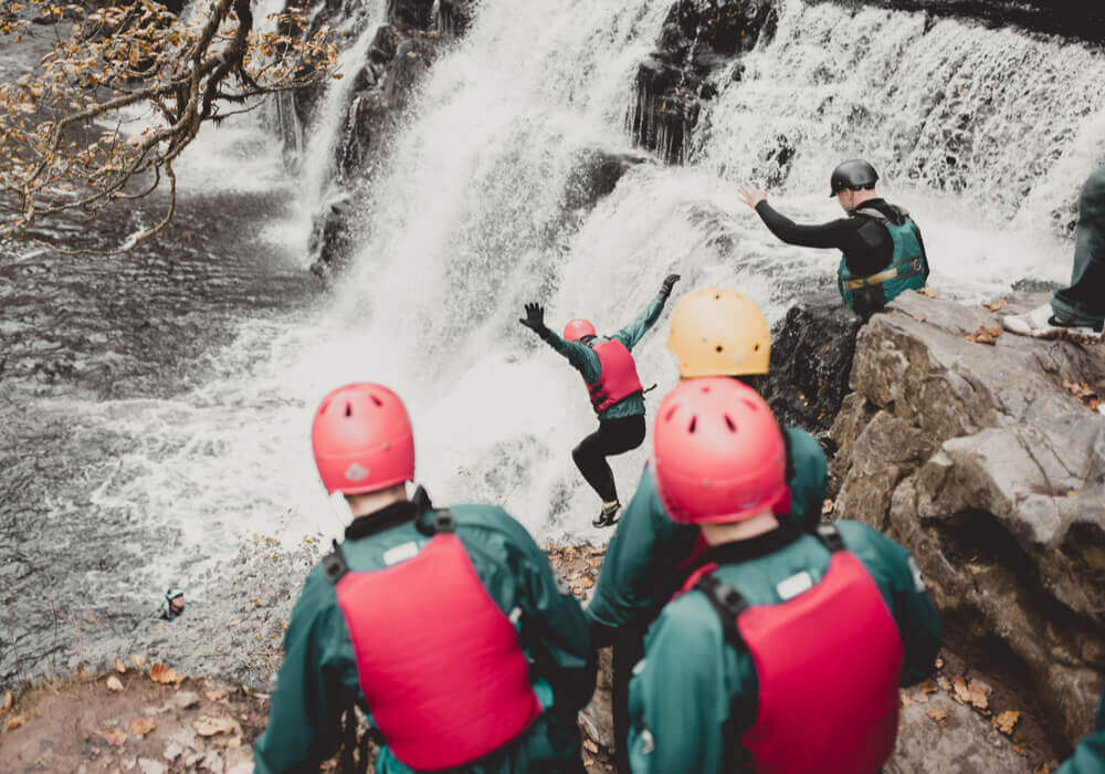 Group coasteering