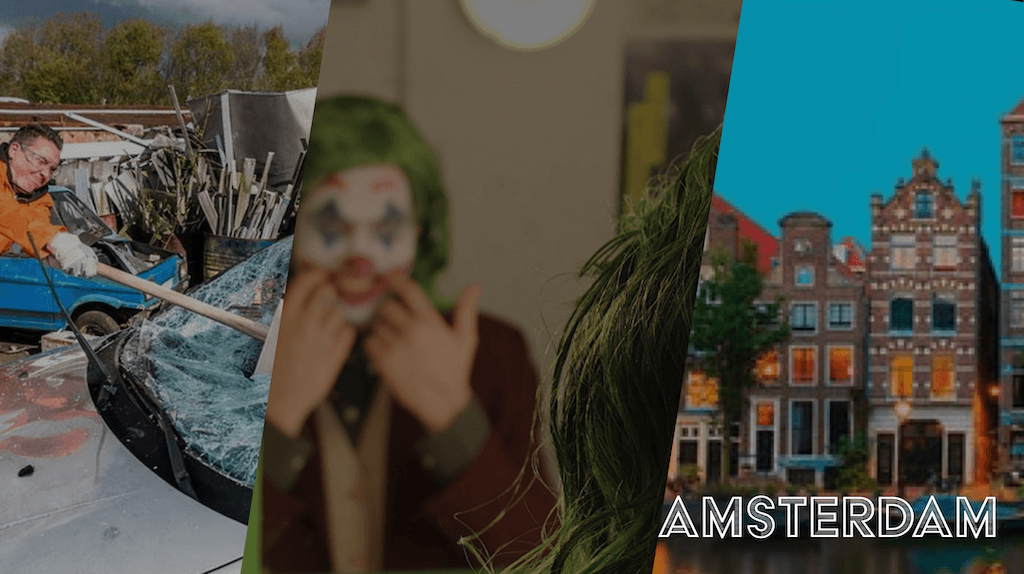 Joker themed stag weekend package in Amsterdam