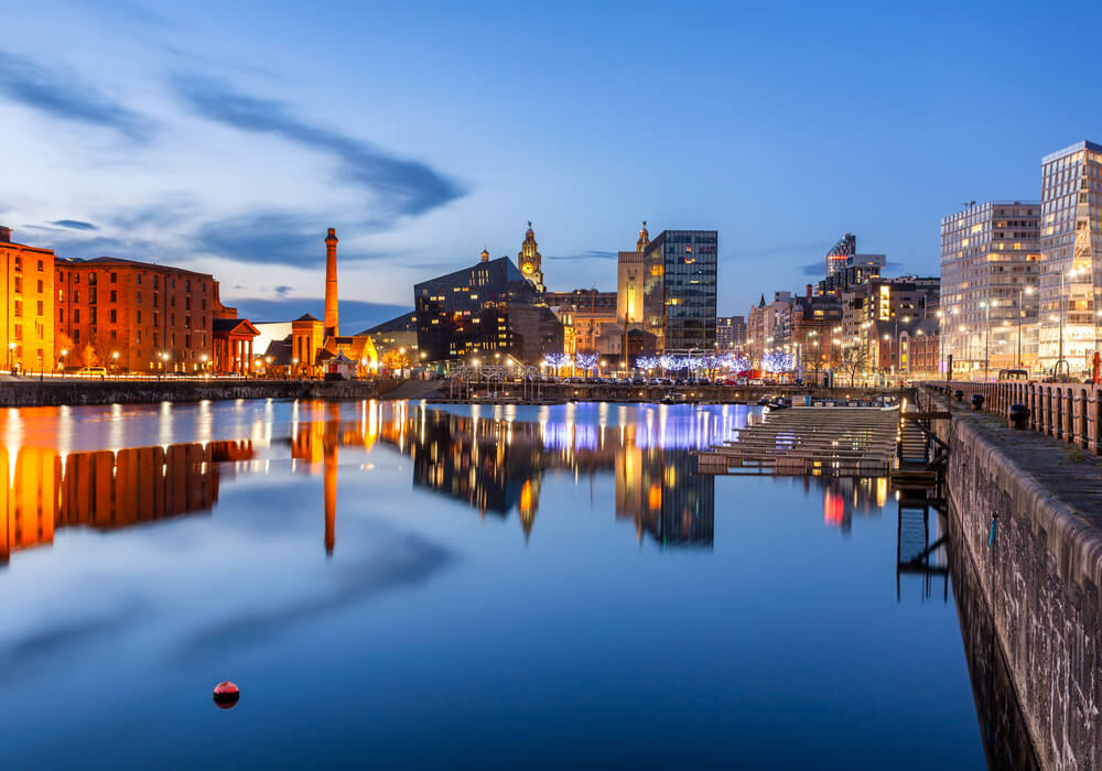 Liverpool in the evening