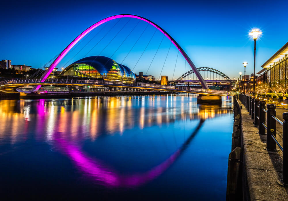 Newcastle in the evening 