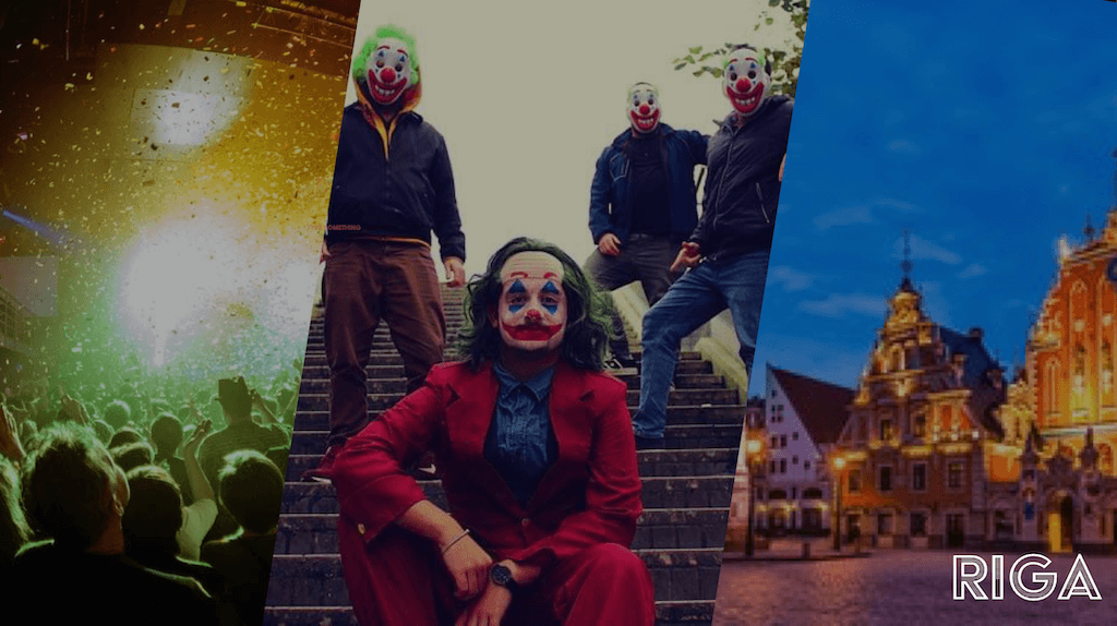 Joker themed stag weekend in Riga