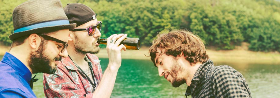 lads by a vineyard